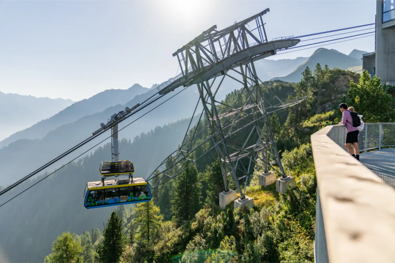 Ahornbahn naar boven