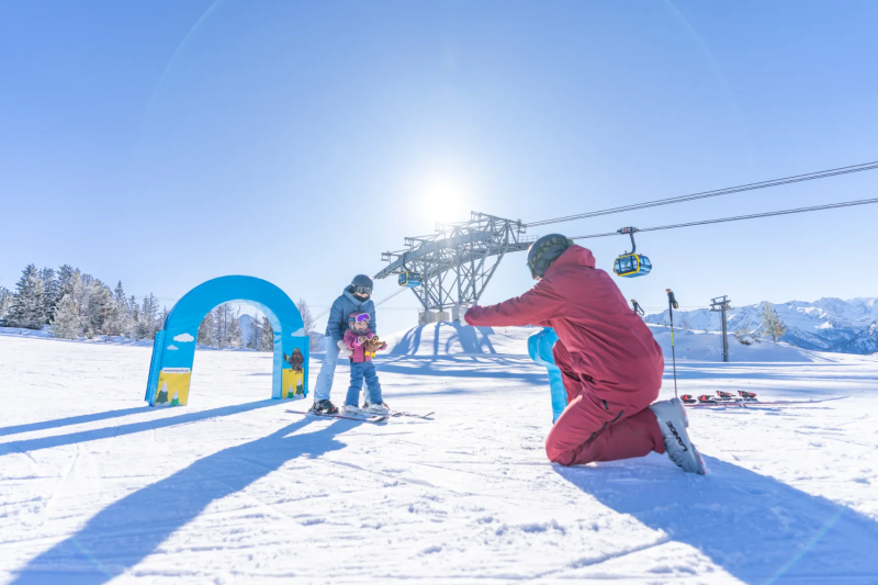 Verzamelen voor de skiles in Mayrhofen