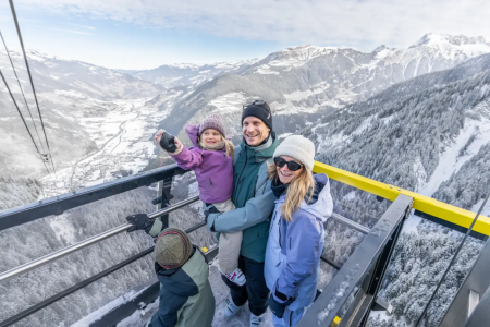 Uitzicht vanaf de SkyRide Ahorn